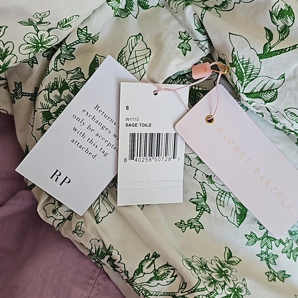 Rachel Parcell size 6 green dress fits like a size 8 sage toile sundress - Picture 4 of 12